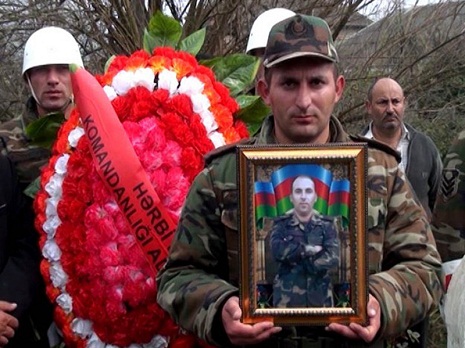 Senior lieutenant of Azerbaijani Armed Forces martyred in Agdam on March 27, buried